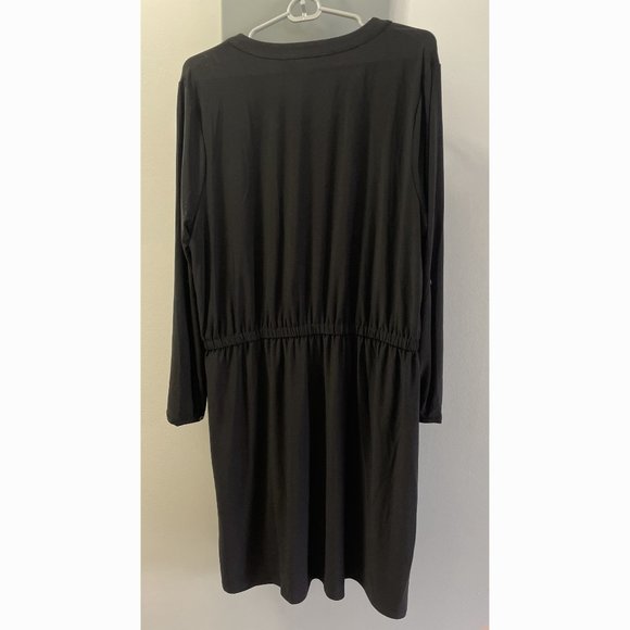 NWT Solid Long-Sleeve Flared Jersey Dress - In Every Story (Penningtons) - Picture 5 of 8